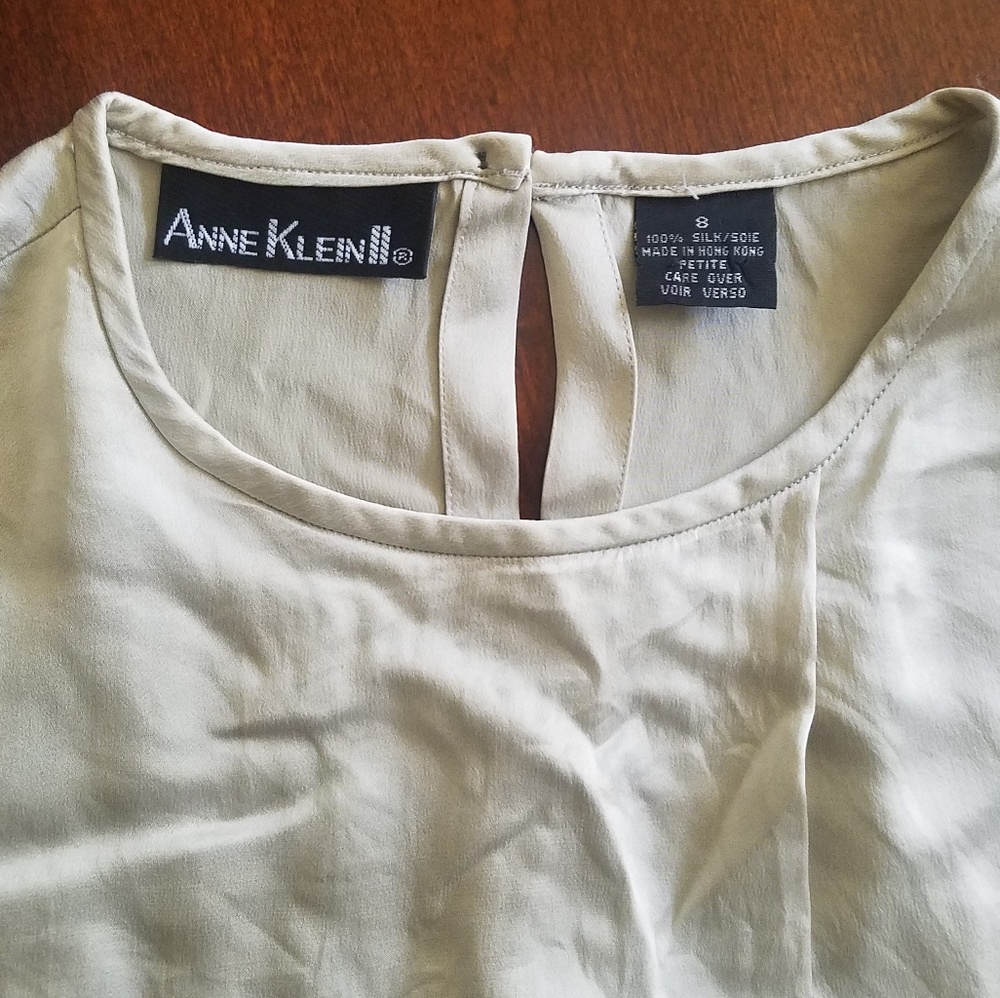 Light Grey Color, Silk Top